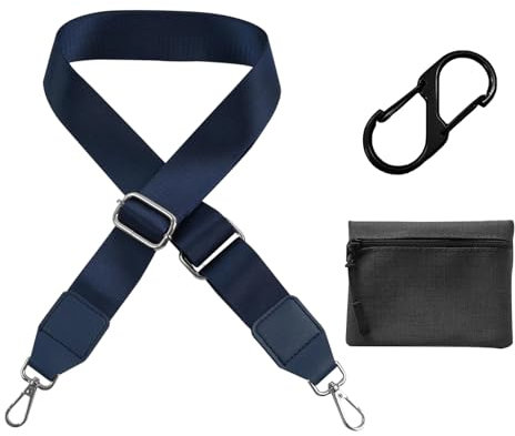 GUTERTOP Handtasche Laptoptasche Schultergurt für Taschen, mit Karabiner Taschengurt, Einstellbare Länge 80-140cm Schulterriemen für Taschen Kommt mit Einer Kleinen Geldbörse, Achtförmige Schnalle