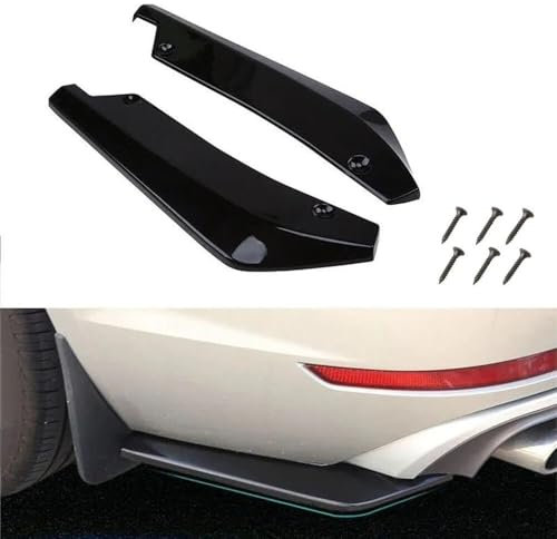 ZCZMAD Auto Heckstoßstange Lip Diffusor für VW Golf 7 Variant Wagen, Auto Seitenfender Rock Splitter Canard Protector,A-Black