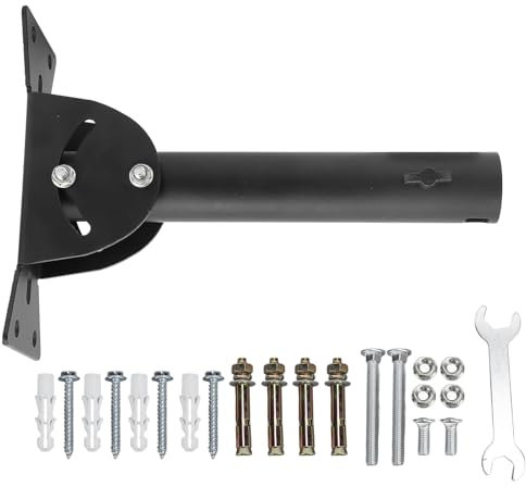 Adjustable Outdoor Antenna Mounting Pole, Universal Antenna Mount Pole for Antenna Weather Station, Stainless Steel Adjustable Outside TV Antenna Mounting Pole Bracket (Straight)