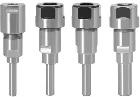Router Bit Collet Extension Shank Carbon Steel Router Bit Extension Collet Extension Cutter für Holzbearbeitung Mahlen (C)