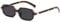 Ggpyyon Retro Rectangle Sunglasses for Women Men, Vintage 90s Small Narrow Square Glasses Shade(Tortoiseshell/Grey)