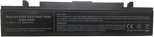 11.1V 5200mAh R428 R429 Replacement Laptop Battery for Samsung AA-PB9NC6B AA-PB9NS6B AA-PB9NC6W AA-PB9MC6W NP300E5A AA-PB9MC6B P410 AA-PB9NS6W R467 R468 R469 R505