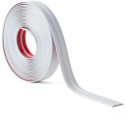 3 Meters Moulding Trim,Flexible Self Adhesive Peel and Stick Wall Molding Trim,Inside & Outside Corner Plastic Edging Trims,Molding Trims for Wall Tile Edges,Ceilings,Backsplash.(White)