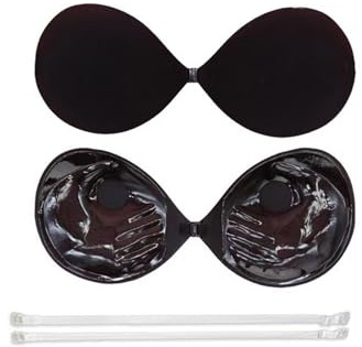 Soutien Gorge Dos Nu Invisible Coque Adhesive Adhesif Push Up Cache Teton Tetons Femme Grande Taille Collant Strapless Bra Téton Transparent Dos-Nu