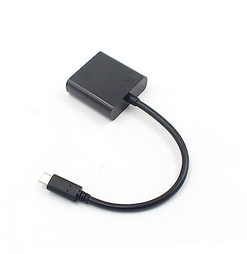 Operitacx Adaptador USB Tipo Vga Macho Cable para TV y Monitor Negro Soporta Resoluciones de Video Sin Retraso