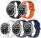 MoKo 5 Pack Cinturino Sportivo per Samsung Galaxy Watch 8 40mm 44mm/Galaxy Watch 8 Classic 46mm, Cinturino di Ricambio in Morbido Silicone per Uomo Donna, M/L, Multicolore D