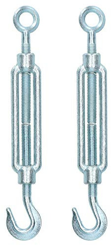 AB Tools Straining Screw/Turnbuckle Hook to Eye 2 PACK Galvanised Rigging M10 DK62