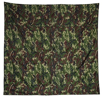 Lona De Tienda De CampañA, Camuflaje Impermeable Al Aire Ligera Impermeable A Prueba De Lluvia Estera Refugio De Lona De Lluvia(2 * 2M)