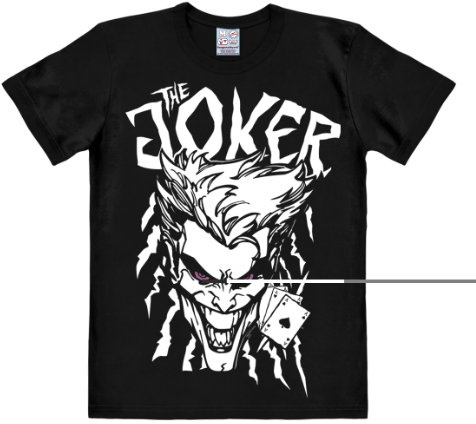Logoshirt® DC Comics Joker Aces T-Shirt Damen & Herren | Offiziell lizenziertes Batman-Merch, Comic T-Shirt mit Superschurken, 100% Baumwolle, mit hochwertigem Frontprint