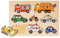 Puzzle aus Holz Steckpuzzle Verkehrsmittel von goki 8 Teile