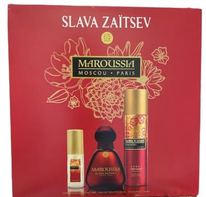 Coffret Eau de Toilette 30 ml - Spray Déodorant 150 ml - Vaporisateur de Sac 15 ml SLAVA ZAÏTSEV - Maroussia