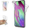 Transparent Silikonhülle TPU für Samsung Galaxy A40, Handyhülle Premium Kratzfest TPU 360 Grad Full Body