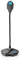 Nedis Desktop-Gaming-Mikrofon - 3,5-mm-Stereo-Audio-Stecker - USB - Schwanenhals - Stummschalttaste - Plastic/Metall - Schwarz/Blau