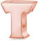 Alphabet Charms Letter Initial A-Z Genuine 925 Sterling Silver Beads fits Pandora Charms Bracelet (Rose Gold Letter T)