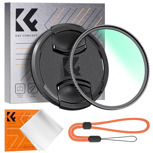 K&F Concept UV Filter 67mm mit Objektivdeckel,Reinigungstuch,Schutzfilter mit 18 Schichten Nanobeschichtungen (Nano Klear)
