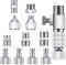 13 Pieces Airbrush Adapter Set, Including Airbrush Adapter Kit Quick Release Disconnect Fitting Connector Set for Air Compressor and Hose
