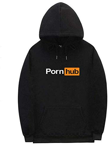 Homme Femme Hoodie Pornhub Ecriture Imprimé Hip Hop Casual Sport Sweat A Capuche Chaud Doublure De Velours Automne Hiver Manche Longue Sweatshirt Pull à Message