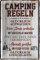 schilderkreis24 – Blechschild Lustiger Spruch “Camping Regeln“ Deko Schild Metallschild Geschenkidee Retro Camper Wohnwagen Wohnmobil Geschenk Geburtstag Weihnachten für alle Camping Fans 20x30 cm