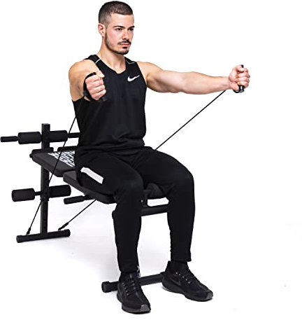 BT BODYTONE Multi-Trainingsbank, faltbar, für Muskelaufbau, neigbar, 4 Neigungspositionen und 4 Höhenpositionen