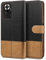 BEZ Case for Xiaomi Redmi Note 10 Pro Case Compatible with Xiaomi Redmi Note 10 Pro, Flip Wallet Phone Cover [Canvas Faux Leather] with Credit Card Holders, Kick Stand, Magnetic Strap Closure, Black