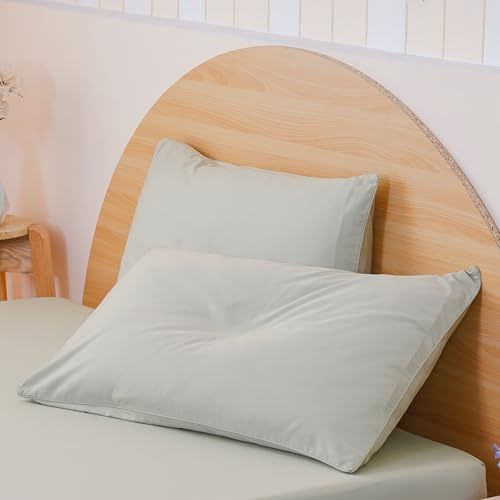Sheet Story Bamboo Pillow Cases 2 Pack - 50x75cm Size - 400 Thread Count - Hypoallergenic, Soft and Cooling - Sage Green Pillowcases 2 pack
