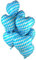 6 Stück Herz Folienballon BAVARIAN HEART im bayerischen Rautenmuster (45cm) - Heliumballon Luftballon Hochzeit Geburtstag Bayern Party Oktoberfest Volksfest Biergarten (6)