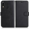 DENDICO Cover per Huawei Y6 2019 / Honor 8A, Premium Portafoglio PU Custodia in PU Pelle, Flip Libro TPU Bumper Caso per Huawei Y6 2019 / Honor 8A, Nero