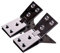 Pair of Counter Flap Chrome Plated Brass Hinges 32mm Bar Counter Flap Hinges use for Pub Bar Shop Counter Flap Hatch Open Up Fittings Including Fixing Screw