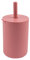 Tiny Dining Baby Training Cup with Straw - Dusty Rose - BPA Free Silicone Water Tumbler Cup Drinking Bottle for Babies, Toddlers & Kids