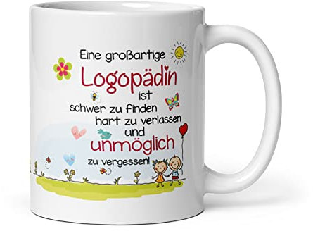 Kaffeebecher ~ Tasse - Eine großartige Logopädin - Abschiedsgeschenk Logopädin - Logopäde