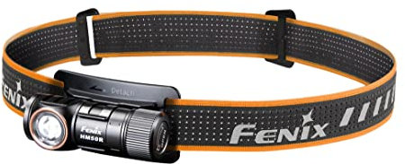 Fenix HM50R V2.0 LED-Stirnlampe, Eck-Taschenlampe, 700 Lumen, rot und weiß Dual-Stromversorgung, Mehrzweck-Stirnlampe Taschenlampe Dual-Use, USB-C wiederaufladbar