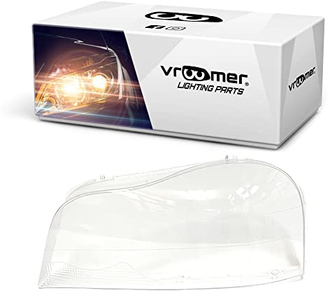 VROOMER Scheinwerferglas kompatibel mit Volvo XC90 I 2002-2015 Lichtscheibe Scheinwerfergläser Frontscheinwerfer Streuscheibe links