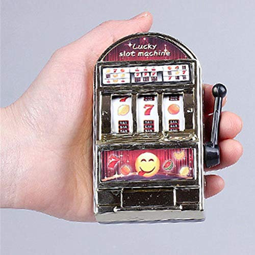 Zerodis Lucky Mini-Spielautomat, Pädagogisches Mini-Spielautomaten-Spielzeug, Fein Detailliert für Geburtstagsgeschenke (Gold)