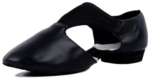 s.lemon Mujer Cuero Suela Dividida Jazz Ballet Zapatos de Danza Sandalia Grecian 36