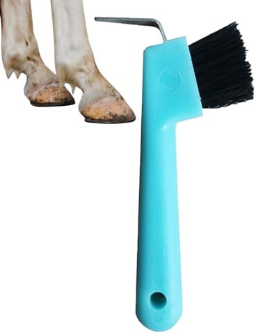 Hufkratzer für | 2-in-1 Hufpolitur und Bürsten für,Bunter Hufkratzer mit ergonomischem Griff für Pferdereinigungs- und Pflegezubehör für Jungen und ädchen