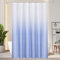 AooHome Duschvorhang 180X180cm Textil, Blau Duschvorhänge 120g/m² Farbverlauf Badvorhang Wasserdicht Waschbar Antischimmel mit 12 Duschvorhangringen(Weiß nach Blau)
