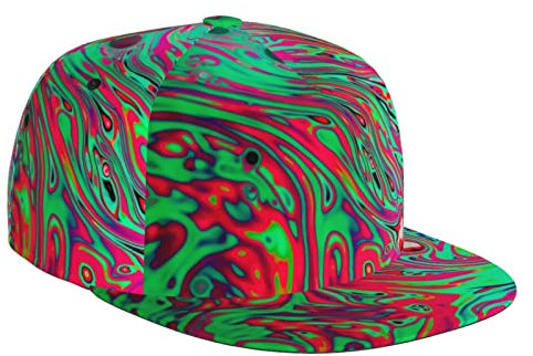 shgwehh Trippy Psychedelische Baseballkappe, Workout-Hut mit verstellbarem Riemen, für Damen und Herren, Papa-Hut, Snapback-Hut, Trippy-a4, One size