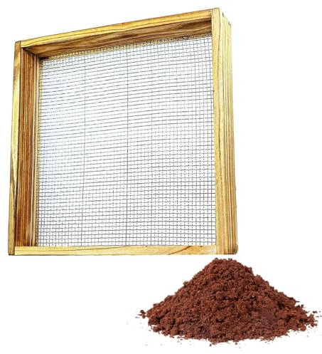 NASSMOSSE Setaccio per terreno da giardino, setaccio a rete per terra, pietra, sabbia, setaccio, strumento per setacciare compost sporco terreno foglie