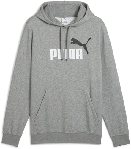 Puma Herren ESS 2 Color No. 1 Logo Hoodie FL Kapuzenpullis, Medium Gray Heather,