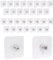 DBOO 30pcs Adhesive Picture Frame Hooks - Heavy Duty Sticky Hooks for Easy, Nail-Free Picture Hanging - Strong Adhesive Backing, Holds up to 5kg - Suitable for Glass, Metal, Wood