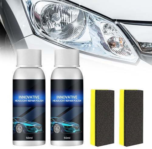 ComedyKing Reparatur- Flüssigkeit für Autoscheinwerfer, 2024 New Scheinwerfer Reiniger Scheinwerfer Politur Autoscheinwerfer-reparaturflüssigkeit (2, 50ml)