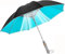 Bamideo 3 in 1 Umbrella with Fan, Umbrella with Fan and Mist Spray,Sun Umbrella Uv Protection Portable Rechargeable Sunshade, Travel Essentials (Blue-Battery)