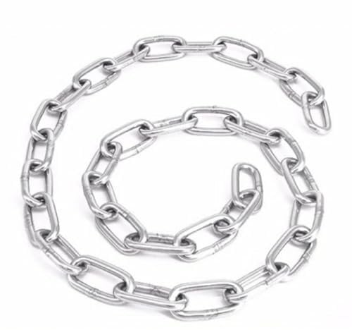 IkErna 304 Edelstahlkette Durchmesser 3,0 Mm, Hochleistungskettenglieder Für Zauntor, Länge 5–10 M/Length 5M