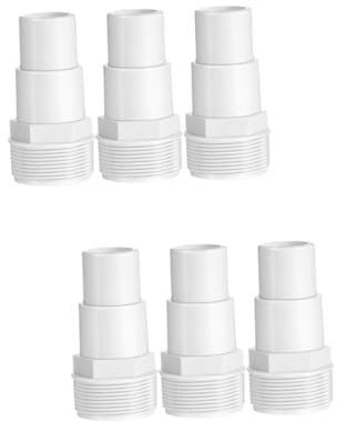 VANZACK 6stücke Pool Adapter Verbindungselemente Für Pumpenschläuche Einfache Installation Für Schwimmbadfilterzubehör
