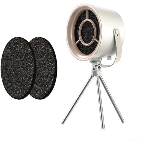 Mini cappa portatile, ricaricabile tramite USB, cappa aspirante da cucina con 3 velocità del vento, filtro rimovibile e sostituibile, per fonduta di casa e cucina (bianco)