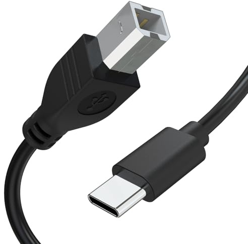 Cavo USB B a USB C per stampante HP, Epson, Canon, Brother, Lexmark, Xerox, MacBook Pro, Air, cavo USB C MIDI compatibile con pianoforte digitale Yamaha Casio, tastiera MIDI, controller DJ, DAC, 1 m