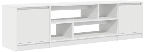 vidaXL TV-Schrank Weiß 188,5x41x50 cm Holzwerkstoff, TV-Ständer, TV-Lowboard, TV-Tisch, TV-Sideboard, TV-Möbel, Fernsehschrank, Lowboard, Fernsehtisch