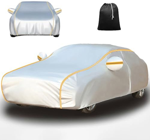 Autoabdeckung Winter für 𝖢𝗂𝗍𝗋𝗈𝖾𝗇 C3 2011-2015 Auto Abdeckplane Autoabdeckung Wasserdicht Autoplane Atmungsaktiv UV Schutz Regenfest und schneesicher