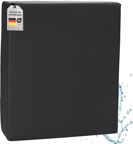 Supply24 since 2004 Orthopädisches Anti Dekubitus Gelschaum-Sitzkissen 52x45x10 cm – Made in Germany | Ergonomisch & druckentlastend | RG85 (mittel) | Waschbarer Outdoor-Bezug (90°C) in Schwarz