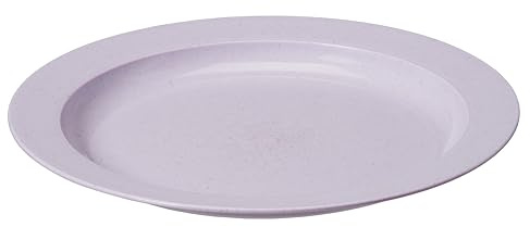 Gastromax Teller 25 cm BIO | Lavendel | Picknick, Camping, Grillen, für drinnen und draußen | Hitzebeständig | Lebensmittelsicher und BPA-frei | Spülmaschinen- und mikrowellenfest | L25 x W25 x H2 cm